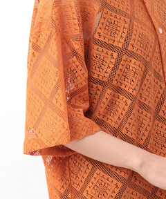 チチカカ |透かし編み半袖シャツ
