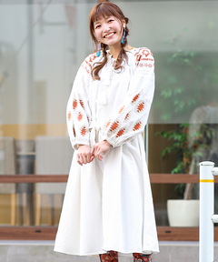 チチカカ |Amina ボヘリゾ刺繍ワンピース【WEB限定】