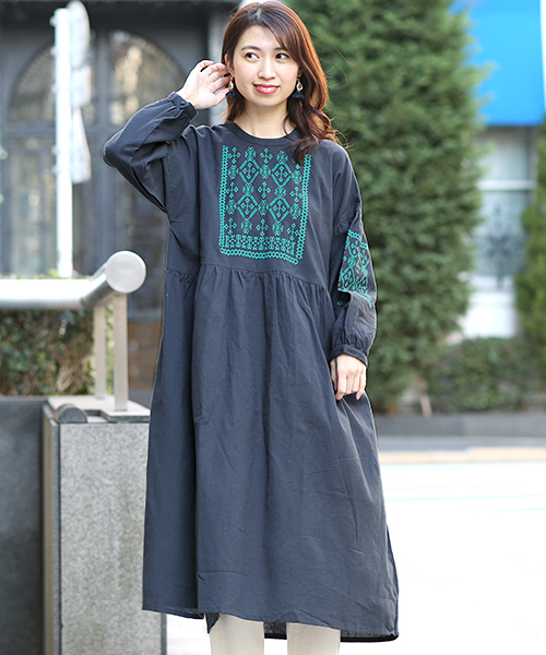 yul クロリス刺繍ワンピース【WEB限定】 / ワンピース | エスニック