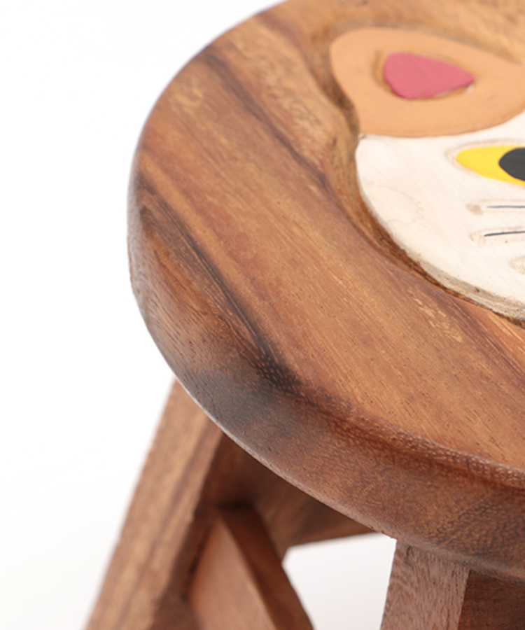 ラウンドスツール スカーフネコ ミケ / 椅子・スツール | エスニック ラウンドスツール スカーフネコ ミケ / 椅子・スツール | エスニック