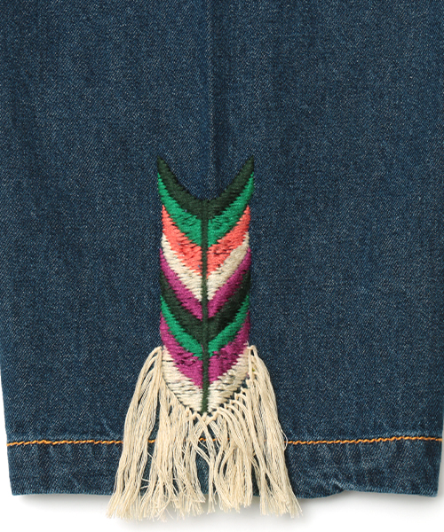 グアテマラ刺繍デニムガウン(大きいサイズ) / ワンピース | エスニック