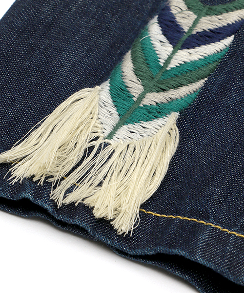 グアテマラ刺繍デニムガウン(大きいサイズ) / ワンピース | エスニック