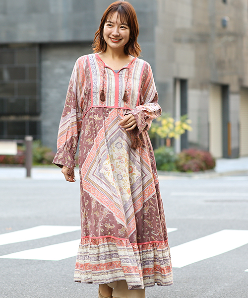 高価値 チチカカ デニム ゆったり 刺繍 スカート ロングワンピース ロングワンピース Alrc Asia