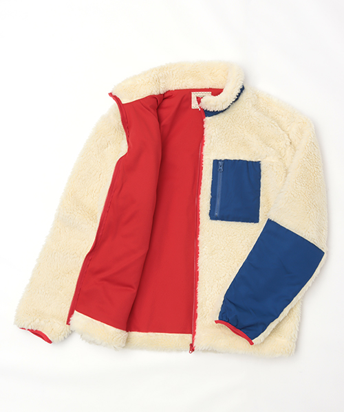 シャギーボア配色ジャケット / ジャケット・ブルゾン | エスニック