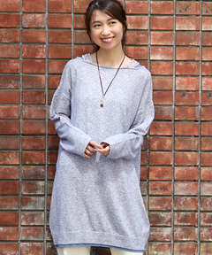 チチカカ |モチモチニット肩チロリーワンピース