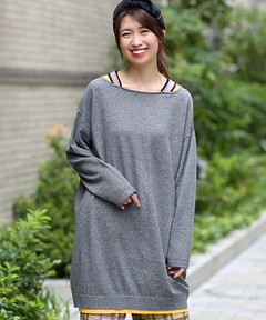 チチカカ |モチモチニット肩チロリーワンピース