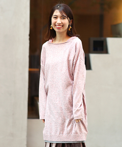 チチカカ |モチモチニット肩チロリーワンピース