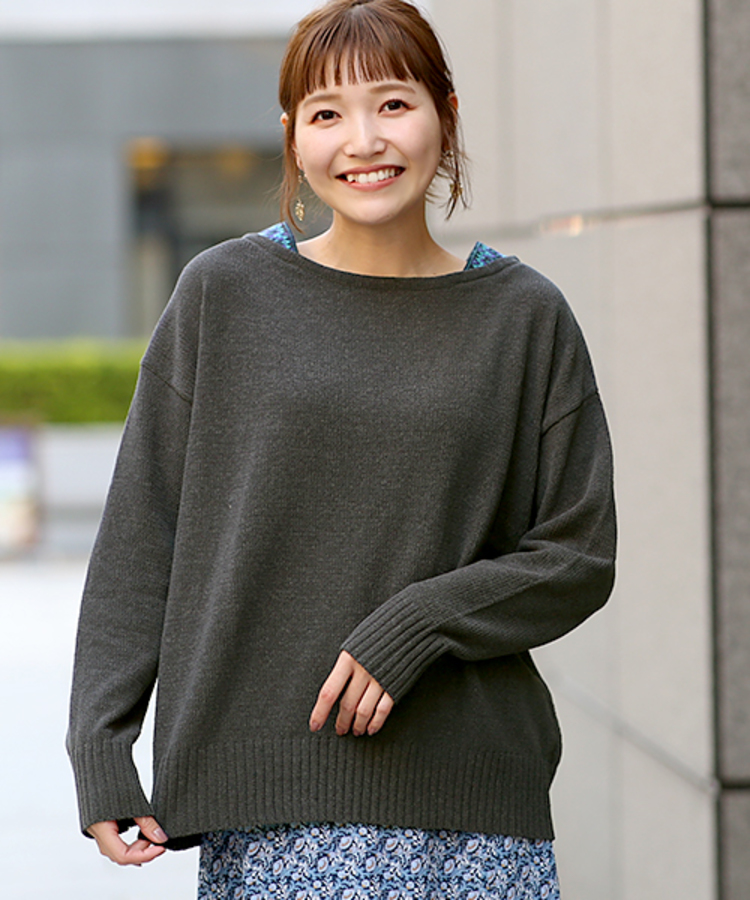 チチカカ |マットモールニット肩チロリープルオーバー