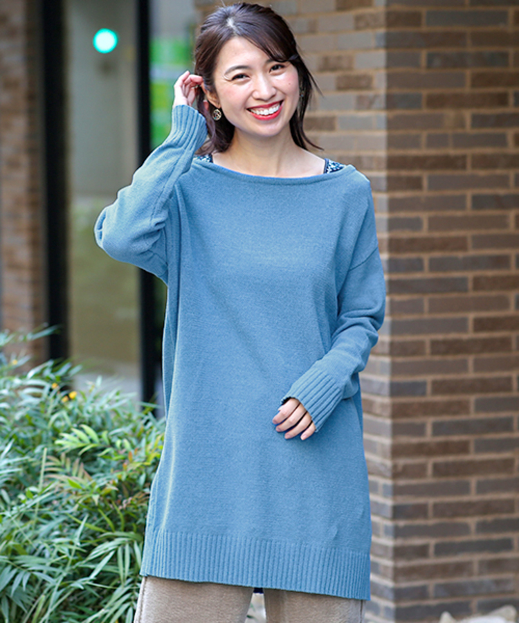 チチカカ |マットモールニット肩チロリーチュニック