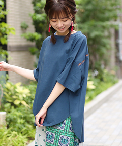 チチカカ |ライン刺繍バイカラープルオーバー