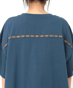 チチカカ |ライン刺繍バイカラープルオーバー