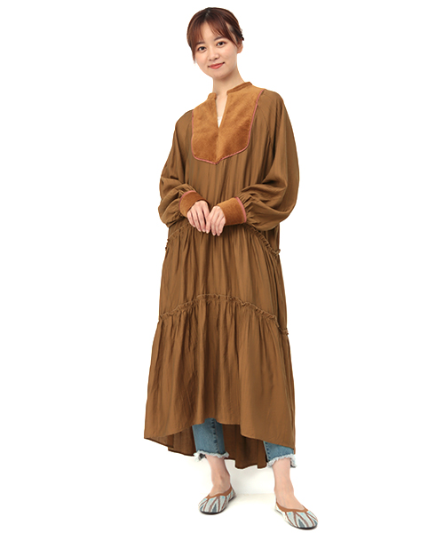 カラーティアードワンピース / ワンピース | エスニック