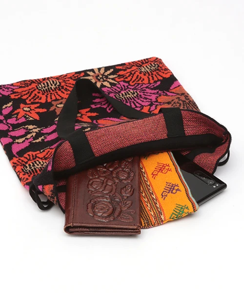 新柄フラワーマーケット☆ころりんトートコヤンイサムチョン☆スカーフルミ☆ポーチ付 新柄フラワーマーケット☆ころりんトートコヤンイサムチョン