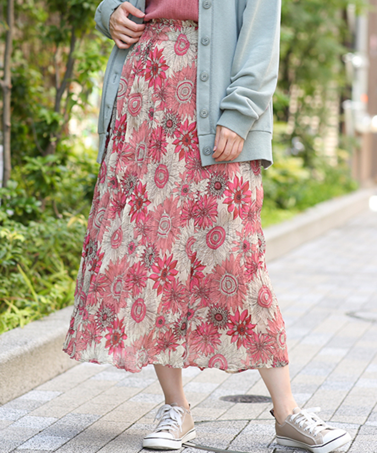 チチカカ |リンクルボタニカルスカート