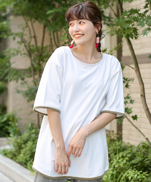 TICCA - 美品▲TICCA //バンドカラー長袖シャツ▲ピンク▲コットン TICCA | コットン スクエアビッグシャツ WOMEN