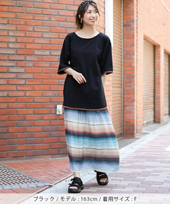 チチカカ |カラードパイピングTシャツ