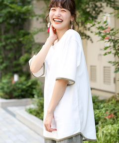 チチカカ |カラードパイピングTシャツ