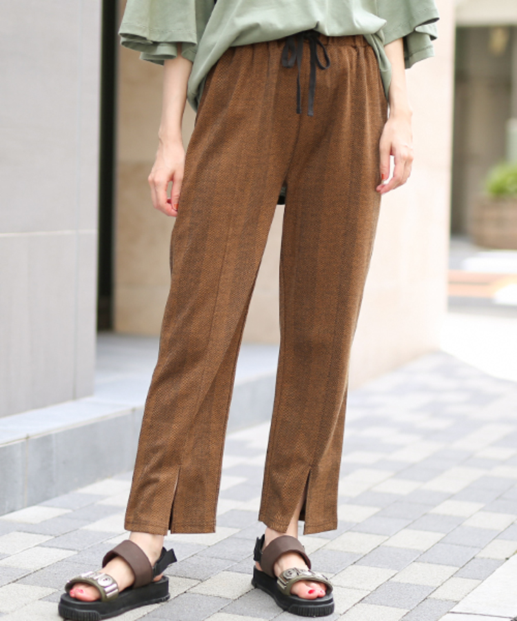 チチカカ |ヘリンボーンカットパンツ