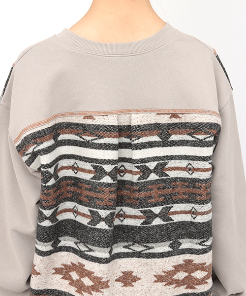 ジャカードシフトチュニック / スウェット・パーカー | エスニック