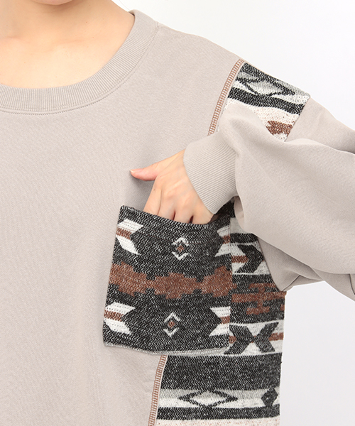ジャカードシフトチュニック / スウェット・パーカー | エスニック