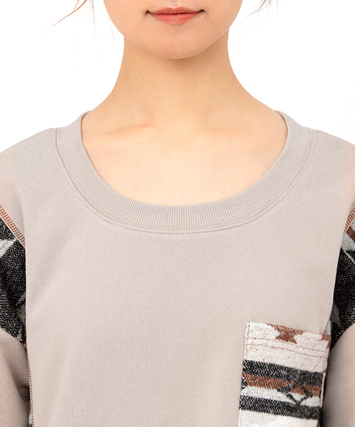 チチカカ　ジャガードシフトチュニック　ベージュ チチカカ ジャガードシフトチュニック ベージュ ジャカードシフト