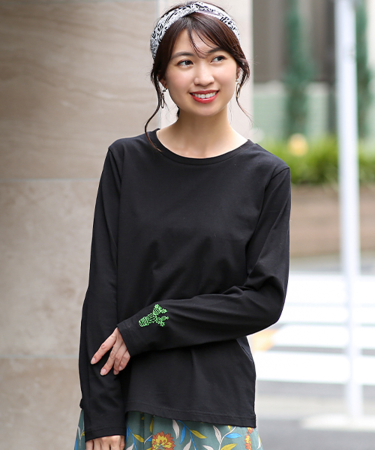 チチカカ |ノパル刺繍ロングTシャツ