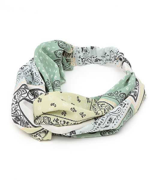 バンダナ柄ヘアバンド / ヘアバンド | エスニックファッション＆雑貨の