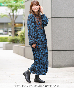 チチカカ |リーフプリントバロチ風ワンピース