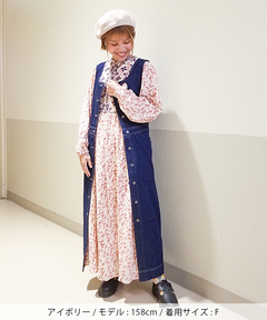 チチカカ |リーフプリントバロチ風ワンピース