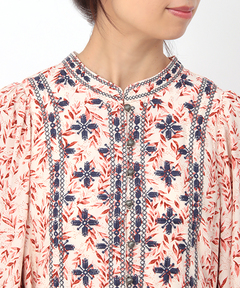 チチカカ |リーフプリントバロチ風ワンピース