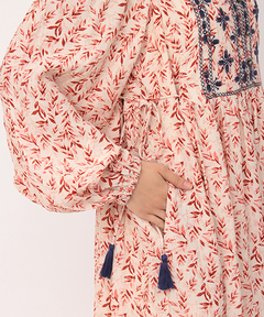 チチカカ |リーフプリントバロチ風ワンピース