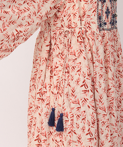 チチカカ |リーフプリントバロチ風ワンピース