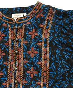 チチカカ |リーフプリントバロチ風ワンピース