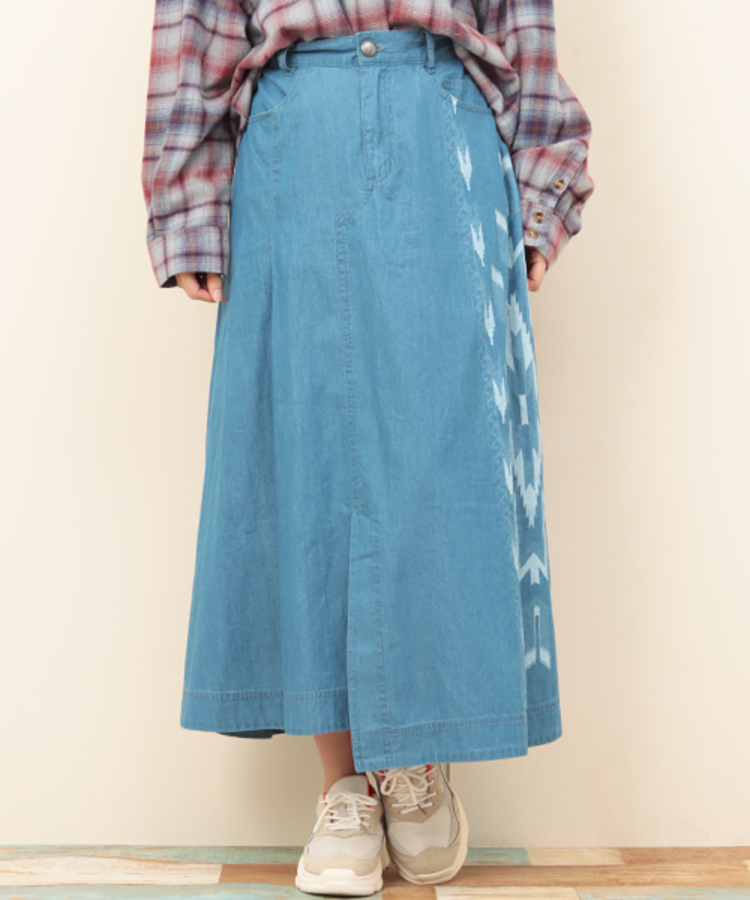 チチカカ |チマヨ抜染ダンガリースカート