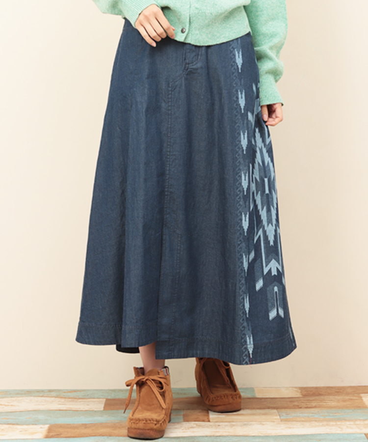 チチカカ |チマヨ抜染ダンガリースカート