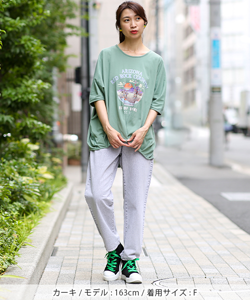 アリゾナプリントデザインプルオーバー / Tシャツ・カットソー