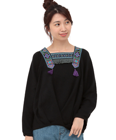 チチカカ |タッセル刺繍プルオーバー