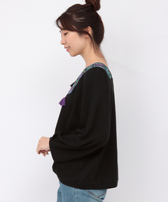 チチカカ |タッセル刺繍プルオーバー