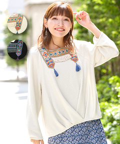 チチカカ |タッセル刺繍プルオーバー