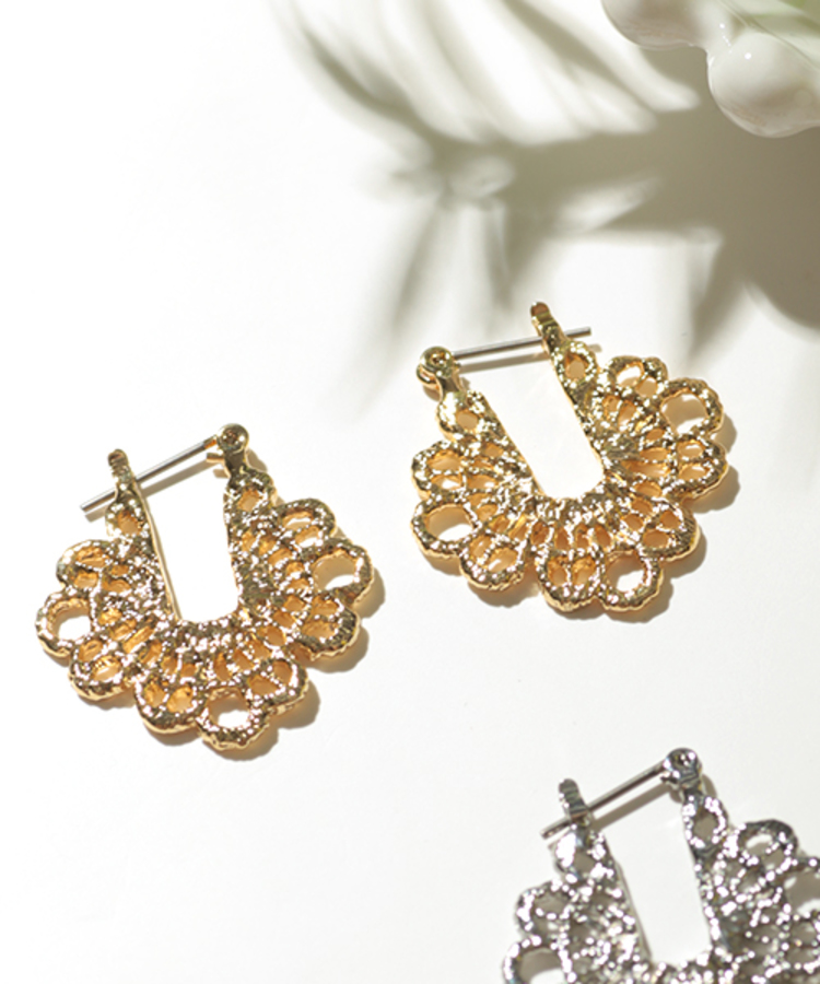 チチカカ |アミアミフラワーフープピアス