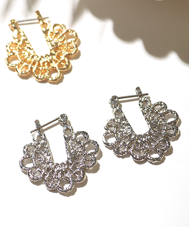 チチカカ |アミアミフラワーフープピアス