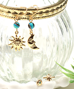 チチカカ |ムーン&サン セットピアス