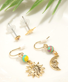 チチカカ |ムーン&サン セットピアス