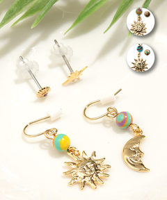 チチカカ |ムーン&サン セットピアス