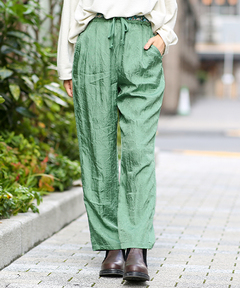 チチカカ |ワッシャーサテンテーパードパンツ