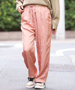 チチカカ |ワッシャーサテンテーパードパンツ