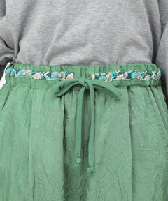 チチカカ |ワッシャーサテンテーパードパンツ