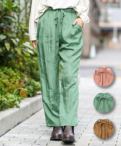 チチカカ |ワッシャーサテンテーパードパンツ