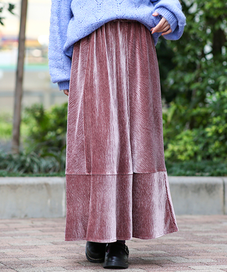 チチカカ |クラッシュベロアスカート
