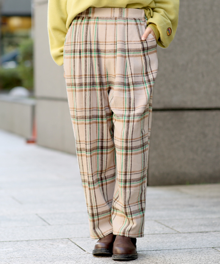 チチカカ |チェックワイドパンツ
